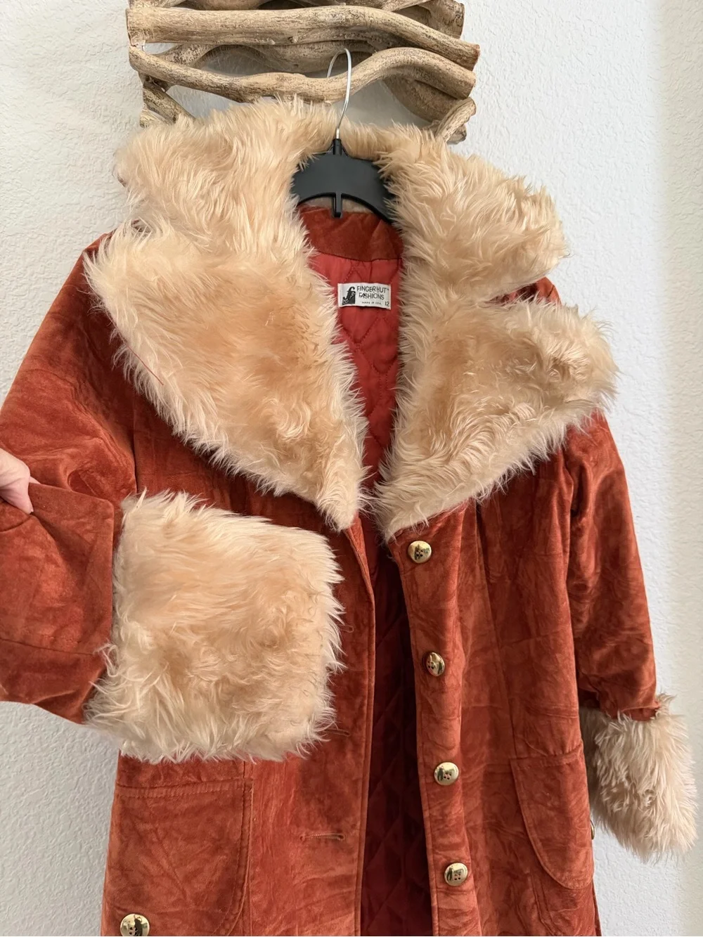 VTG 70’s Penny Lane FINGERHUT USA Coat trench jacket boho western retro afghan